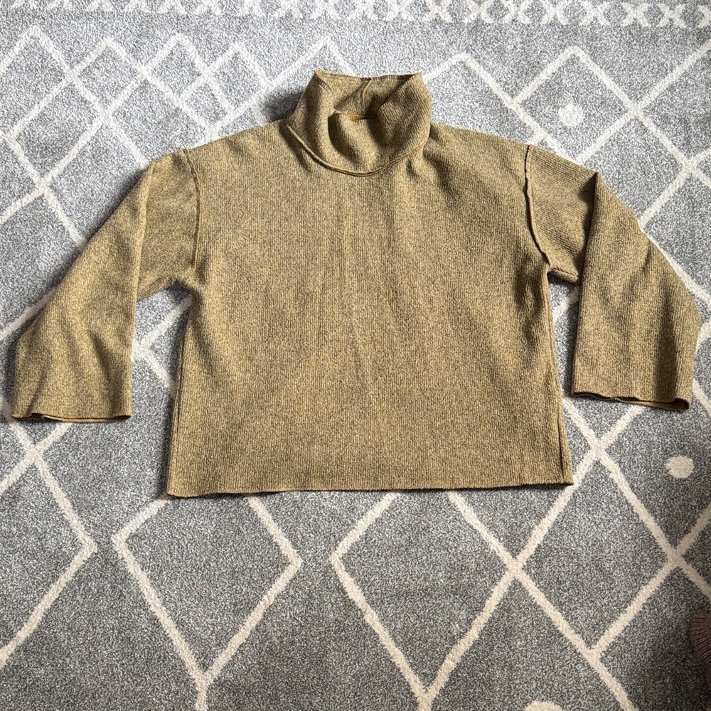 Zara Camel Turtleneck Sweater